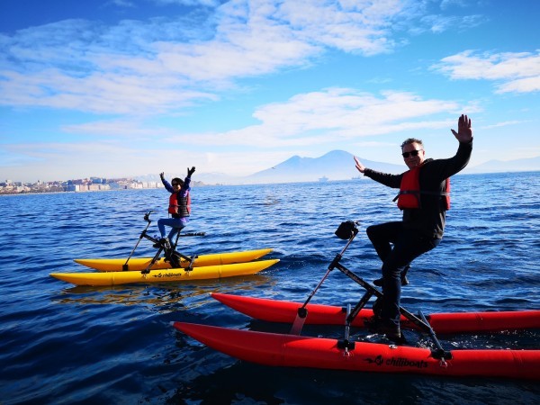 Castel del Ovo tour on water bike